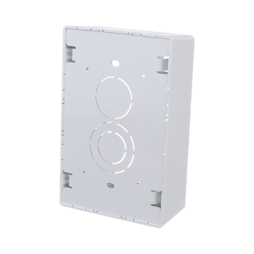 Caja de Pared Superficial, Uso Universal con Placas de Pared, con Cinta Adhesiva, Color Blanco