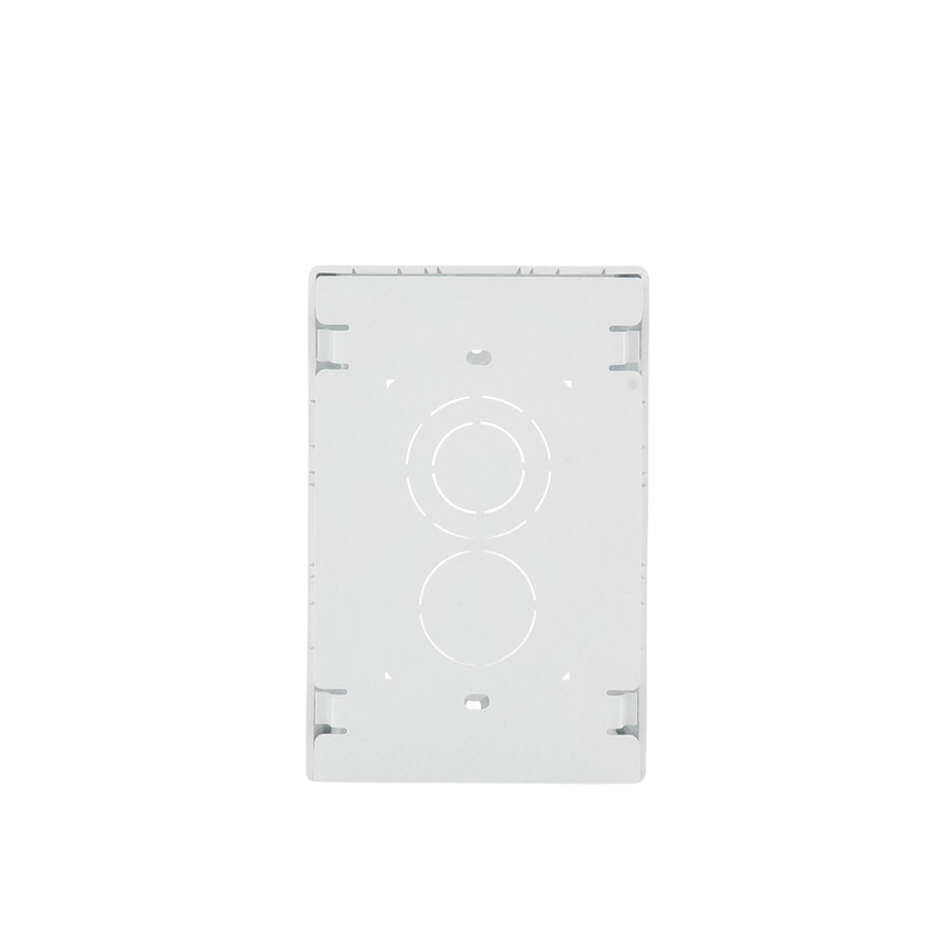 Caja de Pared Superficial, Uso Universal con Placas de Pared, con Cinta Adhesiva, Color Blanco