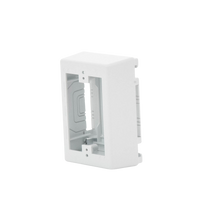 Caja de Pared Superficial, Uso Universal con Placas de Pared, con Cinta Adhesiva, Color Blanco