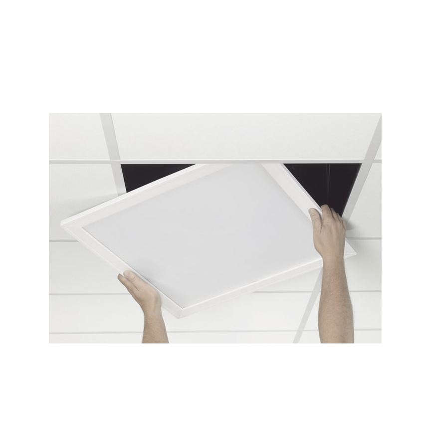 Panel LED / Luz Blanca 6 500 K / Empotrado o Suspendido / 59.5 x 59.5 cm /  40 W / 127 Vca~60Hz / Vida Útil de 50,000 horas / Ángulo de Luz de 140°