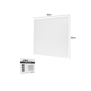 Panel LED / Luz Blanca 6 500 K / Empotrado o Suspendido / 59.5 x 59.5 cm /  40 W / 127 Vca~60Hz / Vida Útil de 50,000 horas / Ángulo de Luz de 140°