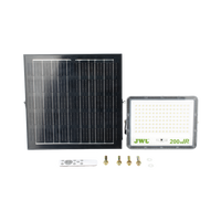 Reflector de 200 W con Panel Solar  /  Batería 3.2  V CD / T.C.C. 6 500 K / IP65.