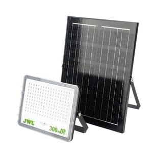 Reflector de 300 W con Panel Solar /  Batería 3.2  V CD / T.C.C. 6 500 K / IP65.