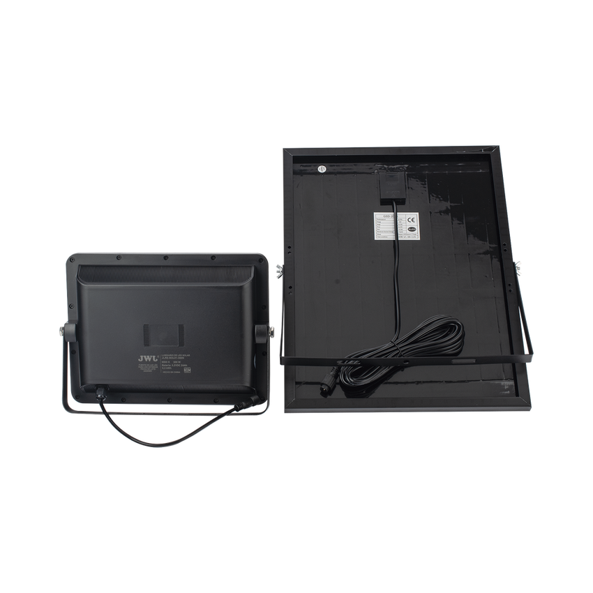 Reflector de 300 W con Panel Solar /  Batería 3.2  V CD / T.C.C. 6 500 K / IP65.