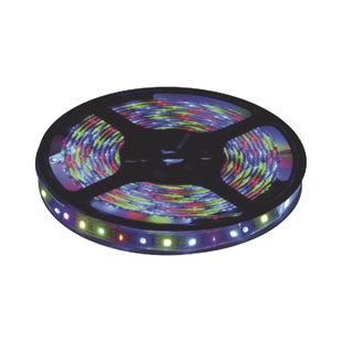 Tira Led  Multicolor de 5 m / Uso Interior / Potencia 22 W / 900 lm/ 12 V CD / IP 20 / Necesario transformador (no incluido)