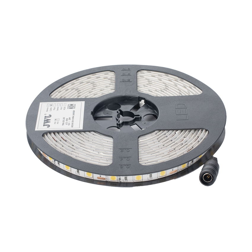 Tira Led de 5 m / Cálido / Uso Exterior / Potencia 22 W / 900 lm/ 12 V CD / IP 65.
