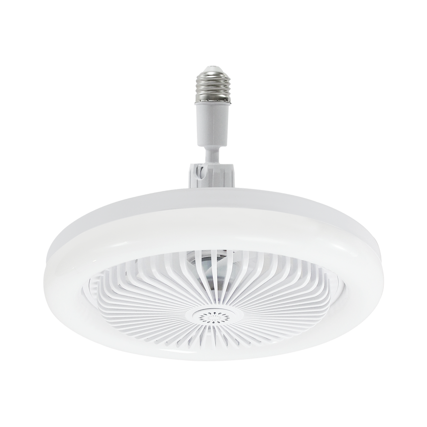 Ventilador de Techo con Luminario LED de 110 V CA 50/60 Hz /  40 W / 3 Tonos de Luz (6500 - 4 000 - 2 700 K) / Diámetro 250 mm / 3 Velocidades / Dimeable.