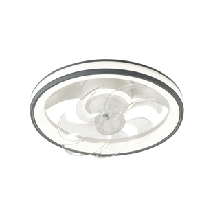 Ventilador de Techo con Luminario LED de  110 V CA 50/60 Hz /  88 W /4500 Lm / 6500 - 4 000 - 2 700 K /3 Tonos de Luz / 500 mm / 6 Velocidades / Dimeable.