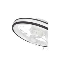Ventilador de Techo con Luminario LED de  110 V CA 50/60 Hz /  88 W /4500 Lm / 6500 - 4 000 - 2 700 K /3 Tonos de Luz / 501 mm / 6 Velocidades / Dimeable / Color Blanco y Negro.