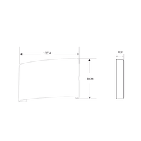 Lámpara Arbotante 4 W 220 lm / Dimensiones 120 x 80 x 40 mm / 85 - 265 Vca~ 50/60Hz / Luz Cálida 2 700 K / Uso en exterior IP 54.