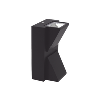 Lámpara Arbotante 6 W 330 lm / Dimensiones 141 x 80 mm / 85 - 265 Vca~ 50/60Hz / Luz Cálida 2 700 K / Uso en exterior IP 54.