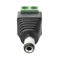 Adaptador Macho Tipo Jack de 3.5 mm (0.14 Pulgadas) Polarizado de 12 Vcc / Terminales Tipo Tornillo / Polarizado (+/-) / Ideal para Cámaras de Video Vigilancia