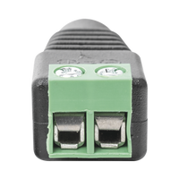 Adaptador Hembra Tipo Jack de 3.5 mm Polarizado de 12 Vcc / Terminales Tipo Tornillo / Polarizado (+/-) / Ideal para Cámaras de Video Vigilancia