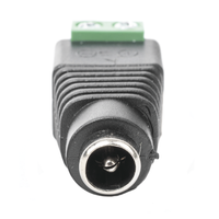Adaptador Hembra Tipo Jack de 3.5 mm Polarizado de 12 Vcc / Terminales Tipo Tornillo / Polarizado (+/-) / Ideal para Cámaras de Video Vigilancia