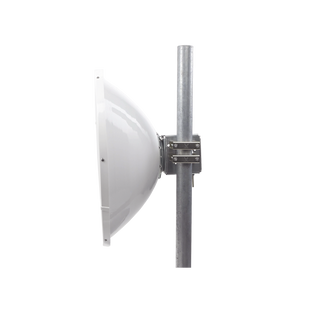 Antena Direccional de Alto Rendimiento/ Parábola profunda para mayor aislamiento al ruido / 29 ± 1 dBi / 4.9 - 6.4 GHz / Conectores N-Hembra / Fácil Montaje y Soporte de acero inoxidable / Radomo Incluido