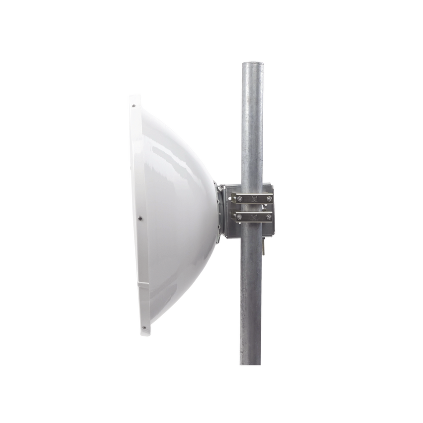 Antena Direccional de Alto Rendimiento/ Parábola profunda para mayor aislamiento al ruido / 29 ± 1 dBi / 4.9 - 6.4 GHz / Conectores N-Hembra / Fácil Montaje y Soporte de acero inoxidable / Radomo Incluido