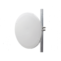 Antena Direccional de Alto Rendimiento/ Parábola profunda para mayor aislamiento al ruido / 29 ± 1 dBi / 4.9 - 6.4 GHz / Conectores N-Hembra / Fácil Montaje y Soporte de acero inoxidable / Radomo Incluido