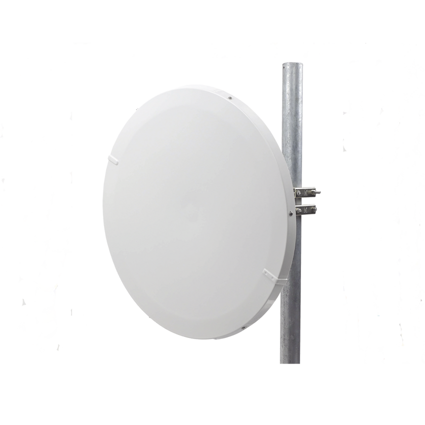 Antena Direccional de Alto Rendimiento/ Parábola profunda para mayor aislamiento al ruido / 29 ± 1 dBi / 4.9 - 6.4 GHz / Conectores N-Hembra / Fácil Montaje y Soporte de acero inoxidable / Radomo Incluido