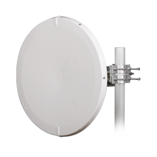 Antena Direccional de Alto Rendimiento / 31 dBi / 2 ft / 5.9-7 GHz / Conectores RP-SMA / Alto Aislamiento al Ruido / Fácil Montaje y herraje de acero inoxidable /  Radomo Incluido