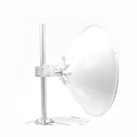 Antena Direccional de Alto Rendimiento / 33.0 ± 1 dBi  / 3 ft / 5.9-7 GHz / Conectores SMA Hembra Inverso / Alto Aislamiento al Ruido / Fácil Montaje y herraje de acero inoxidable /  Radomo Incluido