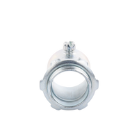 Conector 1" (25mm) pared delgada con tornillo tipo americano galvanizado etiqueta verde