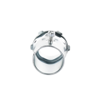 Conector 1 1/2" (38mm) pared delgada con tornillo galvanizado etiqueta verde