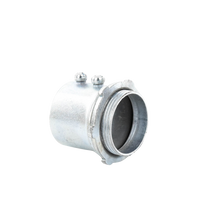 Conector 3/4" (19mm) pared delgada con tornillo tipo americano galvanizado etiqueta verde