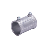 Cople 3/4" (19mm) Pared Delgada Con Tornillo (Tipo Americano) Galvanizado, Etiqueta Verde.