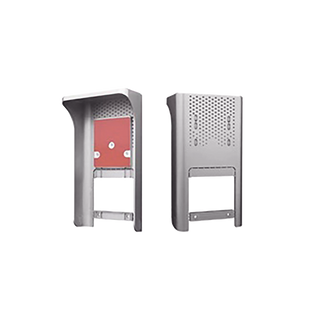 Cubierta o Housing Color Gris Para dispositivos de Control de Acceso / Medidas 250 x 133 x 80 mm /Compatible con Teclados, Videoporteros, Biométricos, Etc.