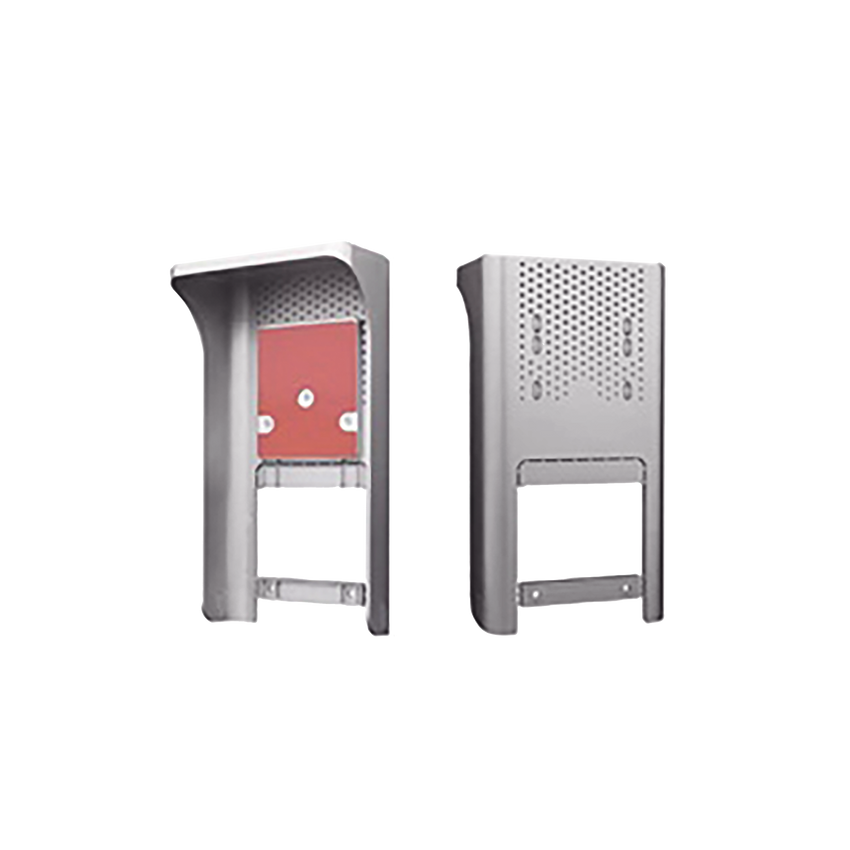 Cubierta o Housing Color Gris Para dispositivos de Control de Acceso / Medidas 250 x 133 x 80 mm /Compatible con Teclados, Videoporteros, Biométricos, Etc.