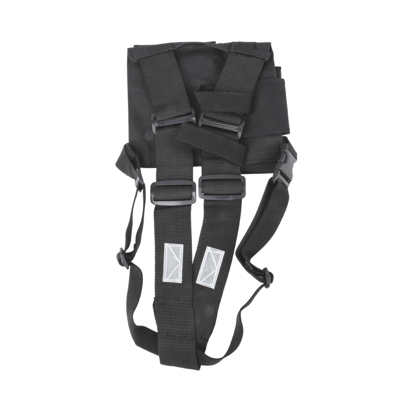 Pechera Universal sin logo con soporte para radio y bolígrafo más bolsa con cinta adherente para su seguridad.