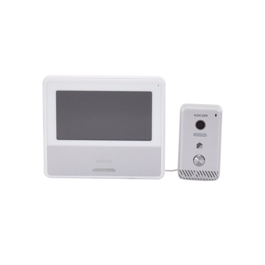 KIT DE VIDEOPORTERO IP COLOR NEGRO / Apertura con app / Súper elegante / Monitor WIFI / Alimentación 110vca