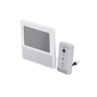KIT DE VIDEOPORTERO IP COLOR NEGRO / Apertura con app / Súper elegante / Monitor WIFI / Alimentación 110vca