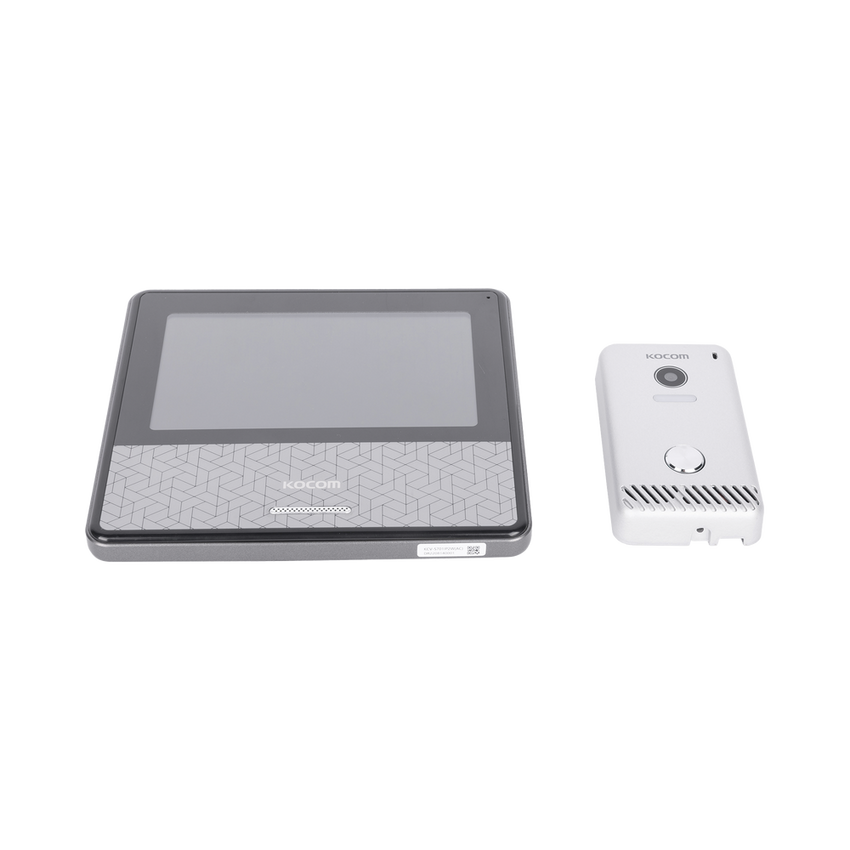 KIT DE VIDEOPORTERO IP COLOR NEGRO / Apertura con app / Súper elegante / Monitor WIFI / Alimentación 110vca