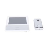 KIT DE VIDEOPORTERO IP COLOR BLANCO / Apertura con app / Súper elegante / Monitor WIFI /  Alimentación 110vca