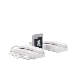 Kit de Audio Portero con 2 Auriculares y Frente de Calle