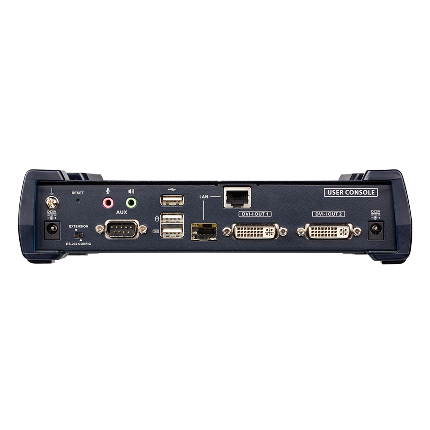 Receptor KVM IP | Dual Display USB | Baja Latencia | 1920 x 1200 60Hz | RS232