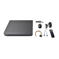 KIT TurboHD 1080p / DVR 8 Canales / 4 Cámaras Bala (exterior 2.8 mm) / 4 Cámaras Eyeball (exterior 2.8 mm) / Transceptores / Conectores / Fuente de Poder Profesional hasta 15 Vcc para Largas Distancias