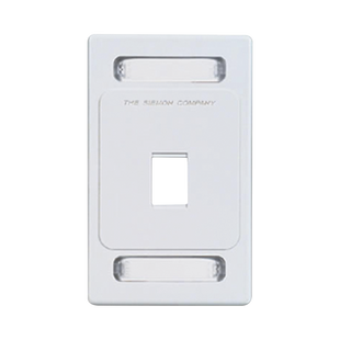Placa de pared Keystone de 1 salida, color blanco, para jacks Keystone Z-MAX y MAX