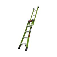Escalera de Tijera 3 en 1 de 1.5 Metros, Fibra de Vidrio (SKU13906-001). Hecha en E.U.A. (Versión 2.0)