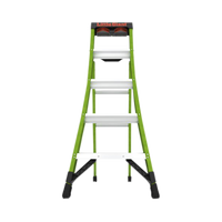 Escalera de Tijera 3 en 1 de 1.5 Metros, Fibra de Vidrio (SKU13906-001). Hecha en E.U.A. (Versión 2.0)