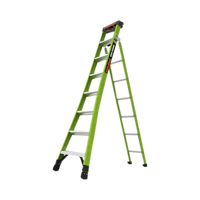 Escalera de Tijera 3 en 1 de 2.44 Metros, Fibra de Vidrio (SKU13908-001). Hecha en E.U.A. (Versión 2.0)