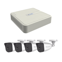 Kit IP 4 Megapixel / NVR de 4 Canales con 4 Puertos PoE / 4 Cámaras IP Bala para Exterior
