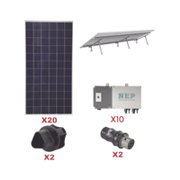 Kit Solar para interconexión de 5.5 kW de Potencia, 110 Vca con Micro Inversores y Paneles Policristalinos