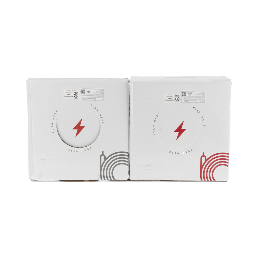 Kit de 2 rollos de 100 metros de cable fotovoltaico de cobre, rojo y negro, calibre 10 AWG (6mm²), Tipo PV,  1000/2000 V y 120°C.