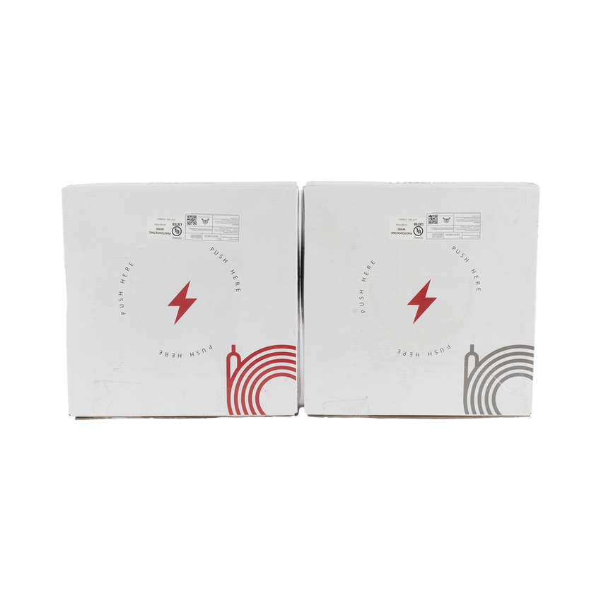 Kit de 2 rollos de 50 metros de cable fotovoltaico de cobre, rojo y negro, calibre 10 AWG (6mm²), Tipo PV,  1000/2000 V y 120°C.