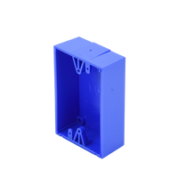 Caja trasera de montaje color azul para estaciones de parada STOPPER