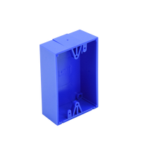 Caja trasera de montaje color azul para estaciones de parada STOPPER