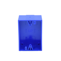 Caja trasera de montaje color azul para estaciones de parada STOPPER