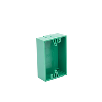 Caja trasera de montaje color verde para estaciones de parada STOPPER